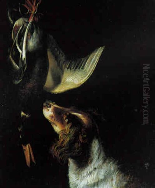 Hund Ved Jagtbytte by Jacob van Hulsdonck