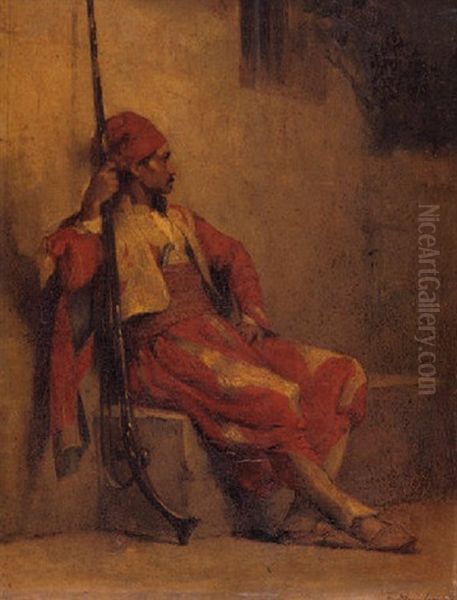 The Soldier Oil Painting by Ferdinand Jacques Humbert