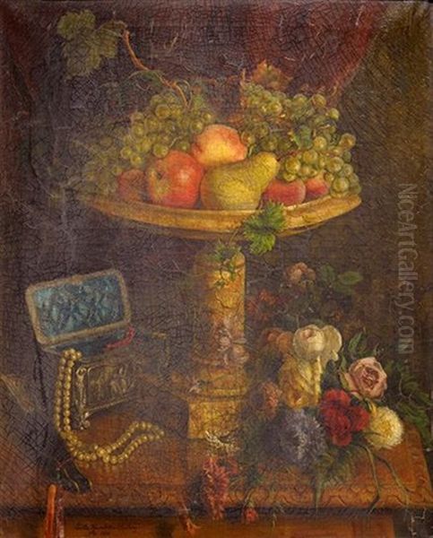 Nature Morte Aux Fruits D'automne Oil Painting by Emilie Humbert-Soulary