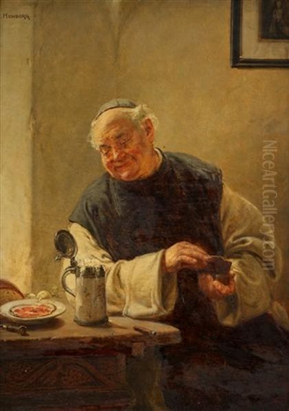 Midday Respite Oil Painting by Adolf Humborg