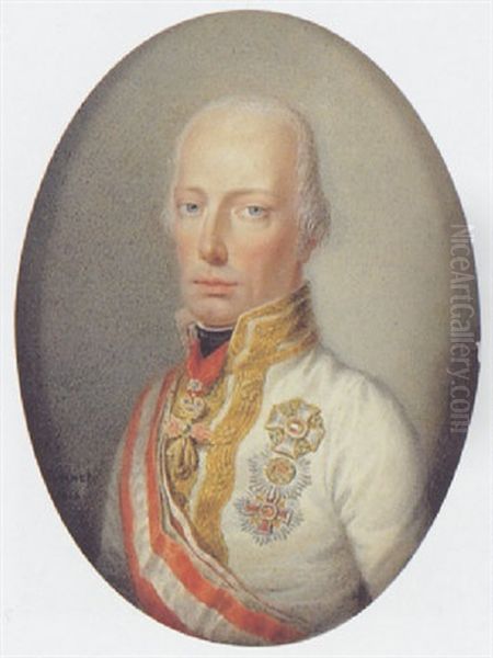 Kaiser Franz I. Von Osterreich Oil Painting by Carl Hummel