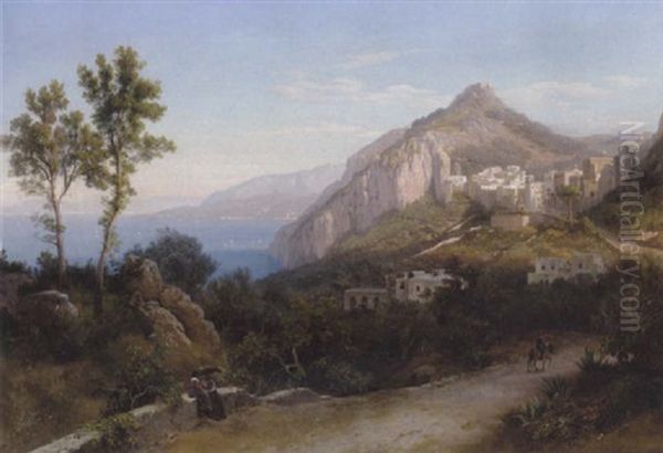 Parti Fra Capri Oil Painting by Carl Maria Nicolaus Hummel