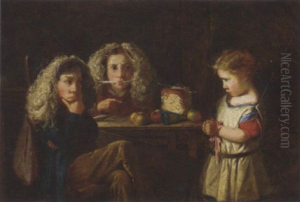 The Verdict Oil Painting by Charles Hunt the Younger