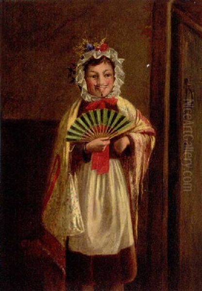 Dressing Up Oil Painting by Charles Hunt the Younger