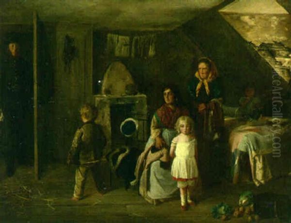 The Man Of The House Oil Painting by Charles Hunt the Younger