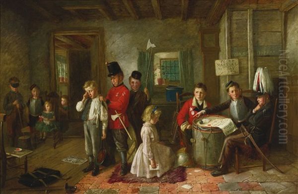 The Court Martial Oil Painting by Charles Hunt