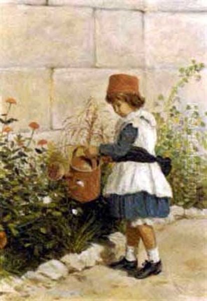 The Head Gardener Oil Painting by Charles Henry Hunt