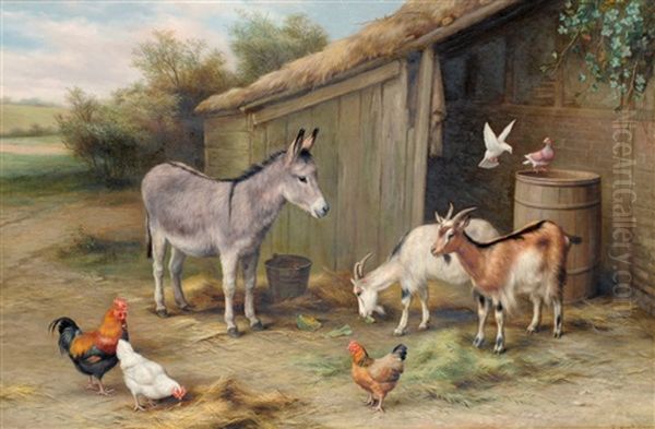 Friends Oil Painting by Edgar Hunt