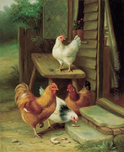 A Breakfast Treat Oil Painting by Edgar Hunt