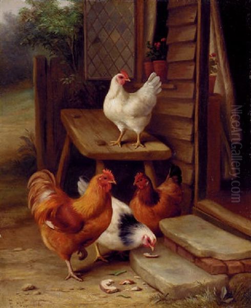 The Breakfast Treat Oil Painting by Edgar Hunt