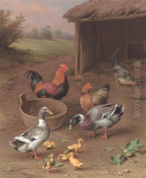 The Hungry Brood Oil Painting by Edgar Hunt