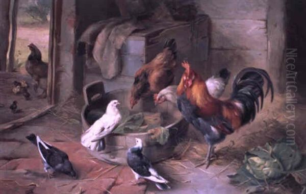 Pride Of The Barn Oil Painting by Edgar Hunt