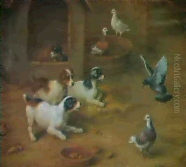 Still Hungry Oil Painting by Edgar Hunt