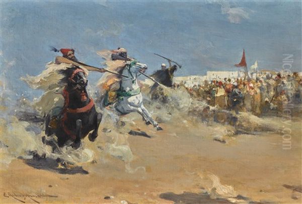 Arab Fantasia Oil Painting by Edmund Aubrey Hunt