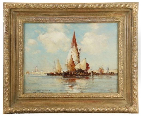 Off The Sardina, Venice Oil Painting by Edmund Aubrey Hunt