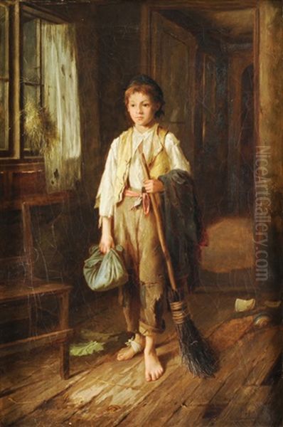 Der Kleine Kaminfeger Oil Painting by Edmund Aubrey Hunt