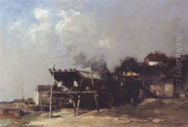 Shipbuilding by Edmund Aubrey Hunt