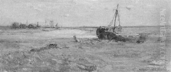 May Shipping Oil Painting by Edmund Aubrey Hunt