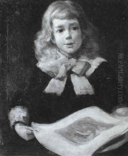 Portrat Eines Blonden Knaben Oil Painting by Edmund Aubrey Hunt