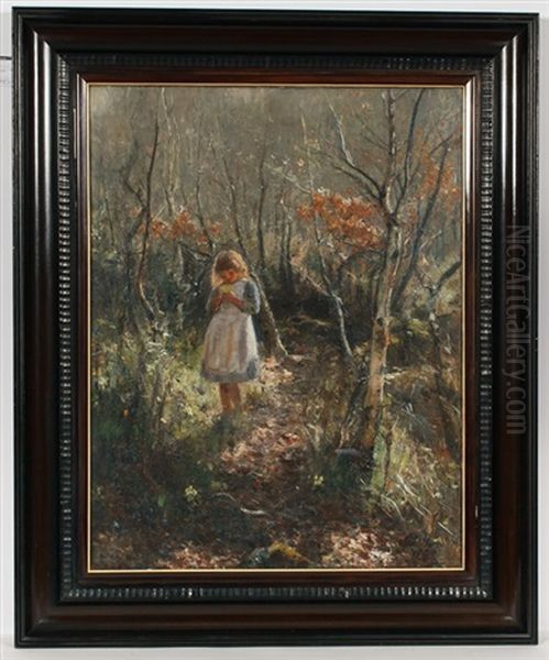 Picking Flowers Oil Painting by Thomas Hunt