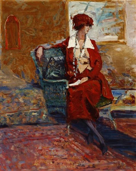 Seated Portrait Of Mrs. Ha by Thomas Lorraine Hunt