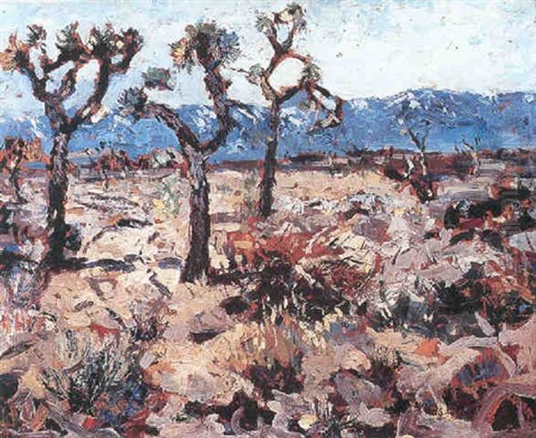 Joshua Tree Oil Painting by Thomas Lorraine Hunt