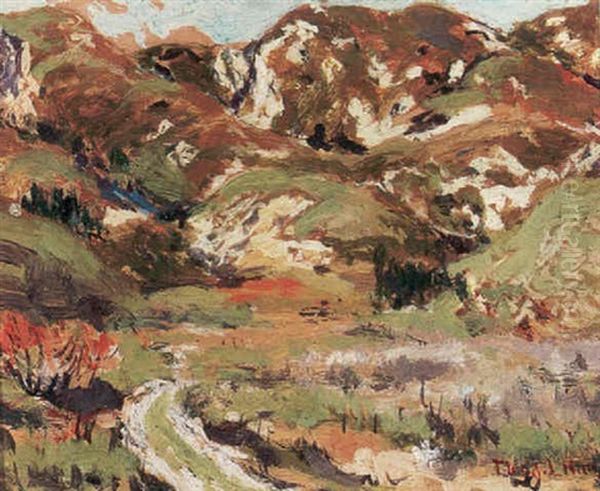 Laguna Canyon Oil Painting by Thomas Lorraine Hunt