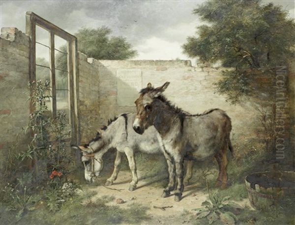 In The Pound Oil Painting by Walter Hunt