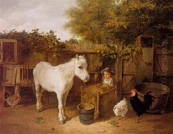 The Toy Pony Oil Painting by Walter Hunt