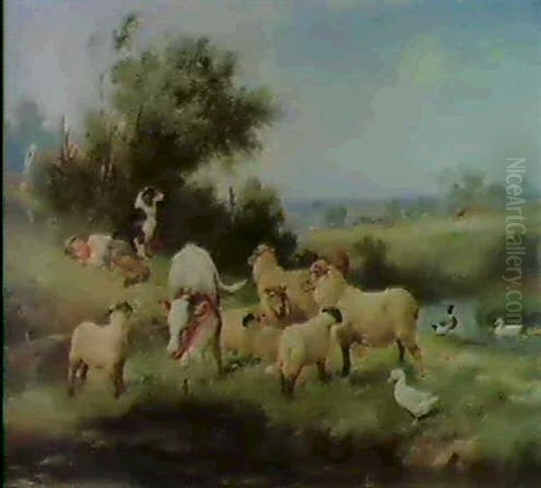 The Mid-day Rest Oil Painting by Walter Hunt