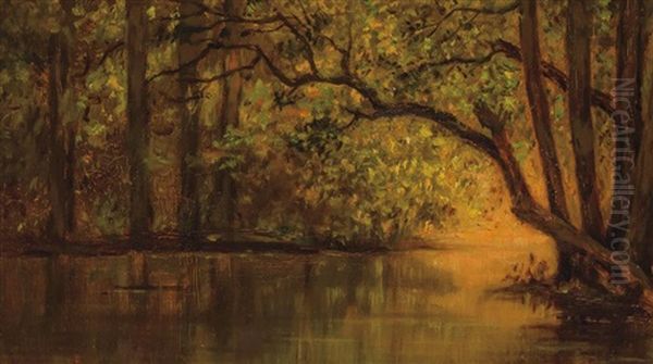 Rainbow Creek Florida Oil Painting by William Morris Hunt