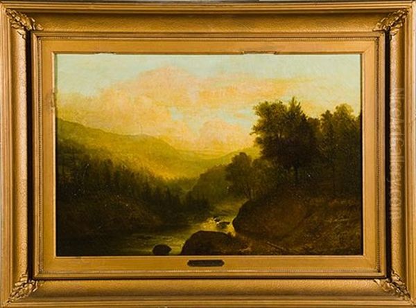 Summer Landscape Oil Painting by William Morris Hunt