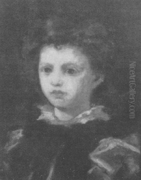 Young Boy Oil Painting by William Morris Hunt