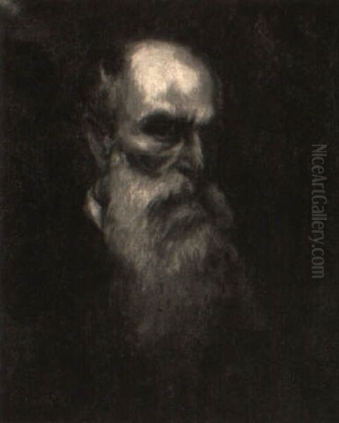 Self Portrait Oil Painting by William Morris Hunt