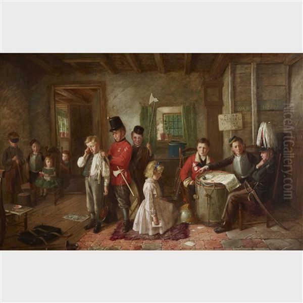 The Court Martial Oil Painting by Charles Hunt