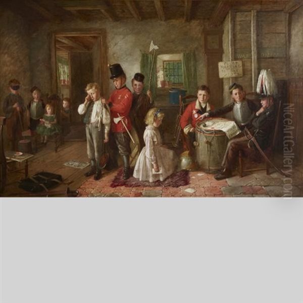 The Court Martial Oil Painting by Charles Hunt