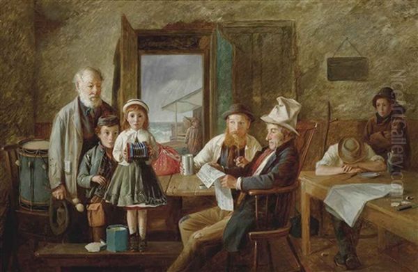 The Song Of The Shirt Oil Painting by Charles Hunt