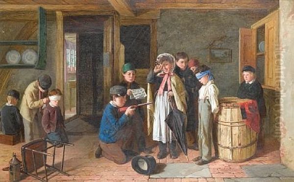 The Trial (+ The Execution; Pair) Oil Painting by Charles Hunt