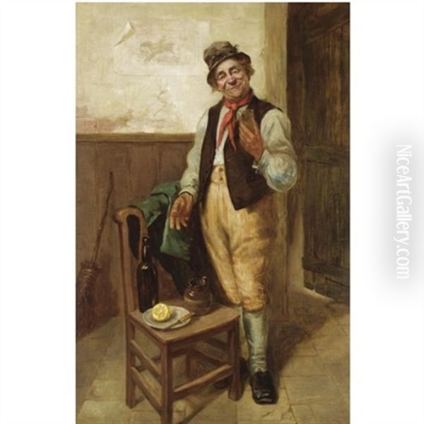 The Connoisseur Oil Painting by Charles Hunt