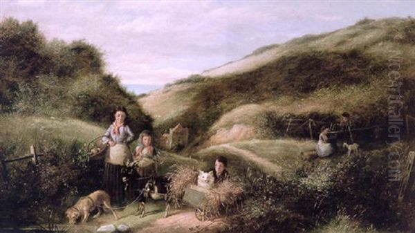 An Easy Ride (the Downs Overlooking Hastings?) by Charles Hunt