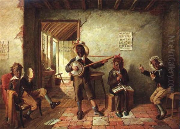 The Minstrels Oil Painting by Charles Hunt