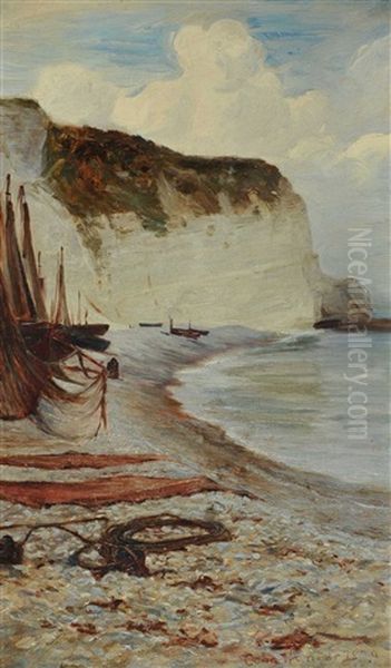 The Cliffs Of Dover Oil Painting by Colin Hunter