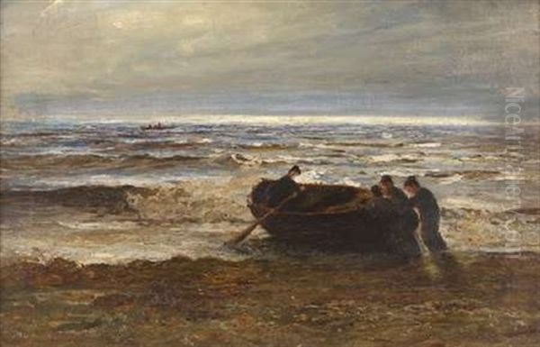 Out To Sea Oil Painting by Colin Hunter