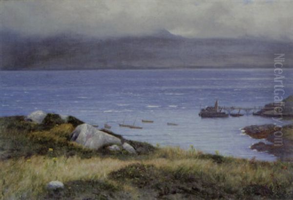 View From Lamlash Oil Painting by Colin Hunter