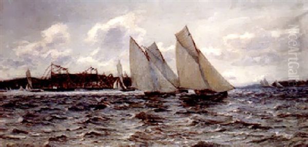 Oban Regatta, 1890 Oil Painting by Colin Hunter