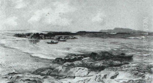 A Connemara Bay Oil Painting by Colin Hunter