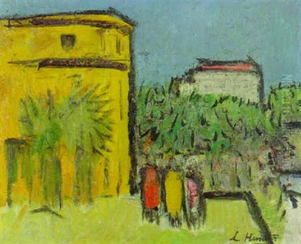 Hotel Provencal, Antibes, France Oil Painting by George Leslie Hunter