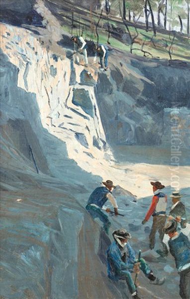 Carrara Oil Painting by George Sherwood Hunter