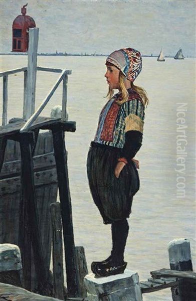 The Fisherman's Daughter Oil Painting by George Sherwood Hunter