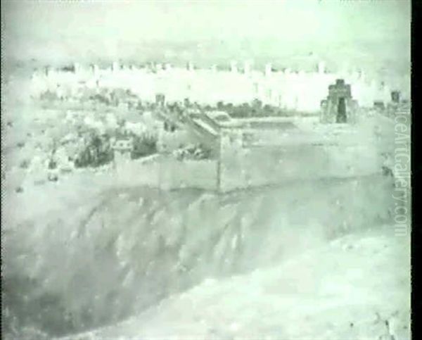 Blick Auf Jerusalem. Oil Painting by George Sherwood Hunter